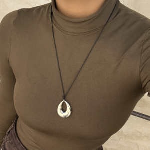Silver teardrop wrap